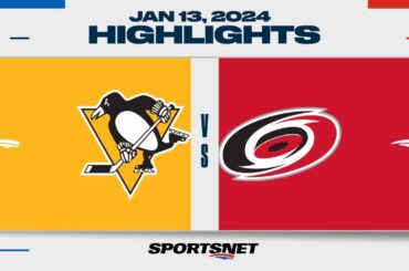 NHL Highlights | Penguins vs. Hurricanes - January 13, 2024