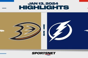 NHL Highlights | Ducks vs. Lightning - January 13, 2024