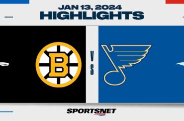 NHL Highlights | Bruins vs. Blues - January 13, 2024