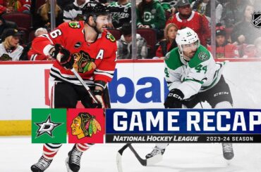 Stars @ Blackhawks 1/13 | NHL Highlights 2024