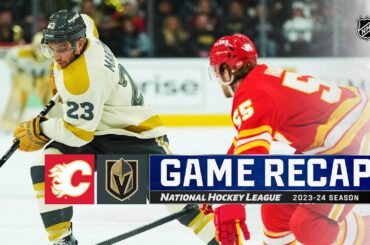 Flames @ Golden Knights 1/13 | NHL Highlights 2024