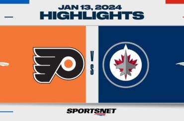 NHL Highlights | Flyers vs. Jets - January 13, 2024