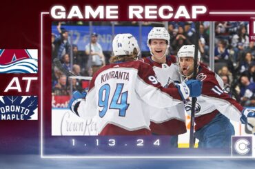 Comeback in Toronto | Toyota Game Recap 1/13/2024