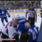 Chris Neil vs Luke Schenn Oct 8, 2011