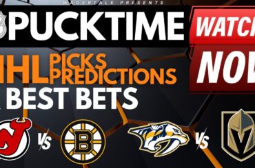 NHL Predictions, Picks & Odds | Devils vs Bruins | Predators vs Golden Knights | PuckTime Jan 15