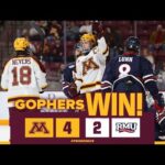 Highlights: #12 Gopher Men’s Hockey Downs RMU on Friday