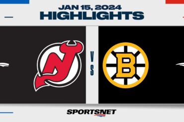 NHL Highlights | Devils vs. Bruins - January 15, 2024