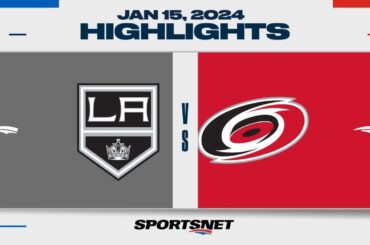 NHL Highlights | Kings vs. Hurricanes - January 15, 2024