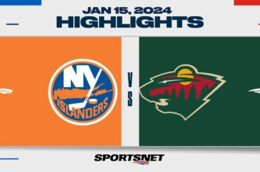 NHL Highlights | Islanders vs. Wild - January 15, 2024