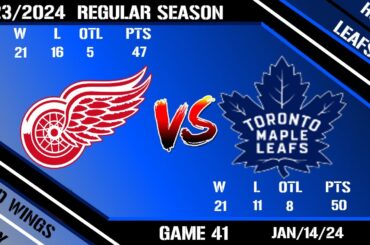 LIVE NHL Play By Play Commentary Detroit Red Wings @ Toronto Maple Leafs