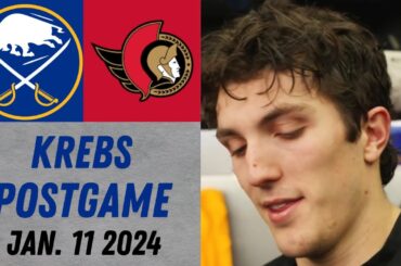 Peyton Krebs Postgame Interview vs Ottawa Senators (1/11/2024)