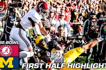 Rose Bowl HALFTIME HIGHLIGHTS: Alabama Crimson Tide vs. Michigan Wolverines | ESPN College Football