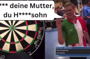 Skandal beim Darts: Ole Holtkamp beleidigt Patrick Klingelhöfer - GERMAN #darts