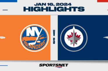 NHL Highlights | Islanders vs. Jets - January 16, 2024