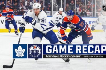 Maple Leafs @ Oilers 1/16 | NHL Highlights 2024