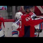 Tom Wilson Hits Jonny Brodzinski, Scrum Ensues, Brodzinski Leaves Game