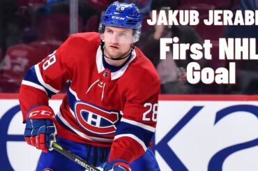 Jakub Jerabek #28 (Montréal Canadiens) first NHL goal Jan 17, 2018