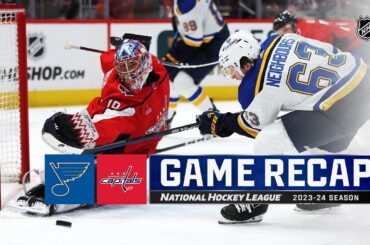 Blues @ Capitals 1/18 | NHL Highlights 2024