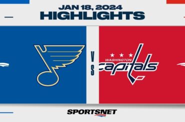 NHL Highlights | Blues vs. Capitals - January 18, 2024