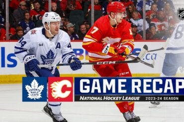 Maple Leafs @ Flames 1/18 | NHL Highlights 2024