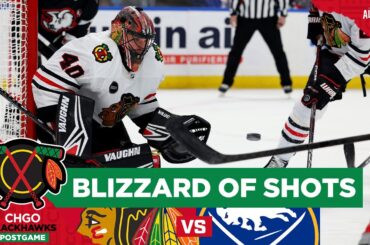 Chicago Blackhawks Buried by Blizzard of Shots vs Sabres | CHGO Blackhawks Postgame