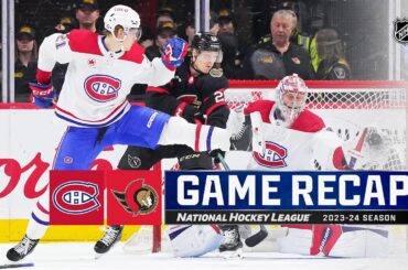 Canadiens @ Senators 1/18 | NHL Highlights 2024