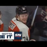 GOTTA SEE IT: Flyers' Owen Tippett Picks Top Corner With Spin-O-Rama Snipe