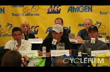 Lance Armstrong & Paul Kimmage verbal battle at Tour of California 2009