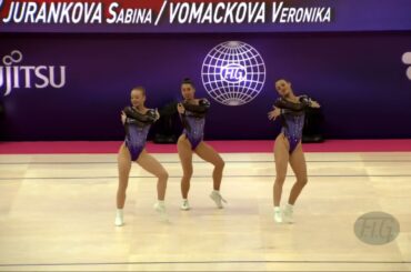 Czech Republic (CZE) - 2022 Aerobic Worlds, Guimaraes (POR) - Trio Qualifications