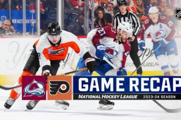 Avalanche @ Flyers 1/20 | NHL Highlights 2024