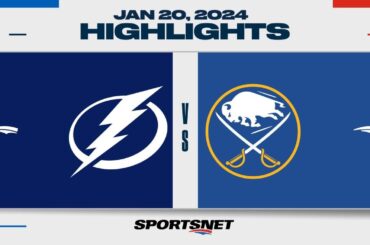 NHL Highlights | Lightning vs. Sabres - January 20th, 2024