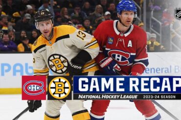 Canadiens @ Bruins 1/20 | NHL Highlights 2024