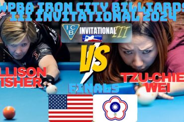 FINALS Allison Fisher vs Tzu-Chien Wei WPBA Iron City Billiards III Invitational 2024 + Award