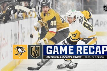 Penguins @ Golden Knights 1/20 | NHL Highlights 2024