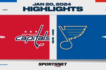 NHL Highlights | Capitals vs. Blues - January 20, 2024