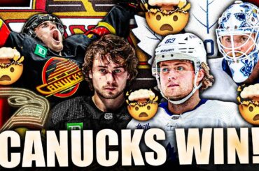 THE CRAZIEST GAME OF THE YEAR… VANCOUVER CANUCKS ALMOST CHOKE VS THE TORONTO MAPLE LEAFS (6-4 WIN)