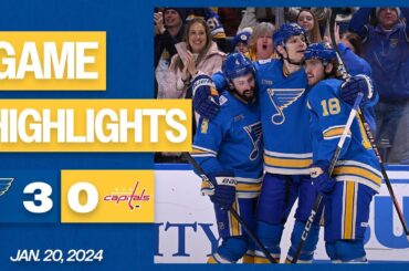 Game Highlights: Blues 3, Capitals 0