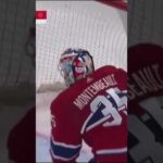 Sam Montembeault CRAZY SHOUTOUT SAVE 🤯!! #hockey #shorts #sports #nhl #goalie #shoutout #save #habs