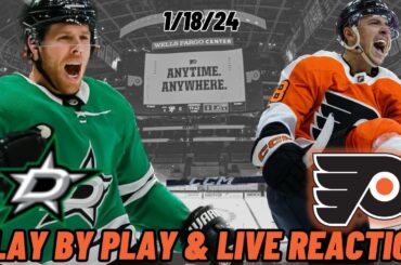 Dallas Stars vs Philadelphia Flyers Live Reaction | NHL Play by Play | Watch Party | Flyers vs Stars