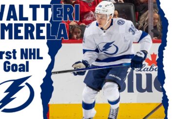 Waltteri Merela #39 (Tampa Bay Lightning) first NHL goal Jan 18, 2024