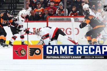 Senators @ Flyers 1/21 | NHL Highlights 2024