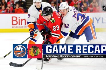 Islanders @ Blackhawks 1/19 | NHL Highlights 2024