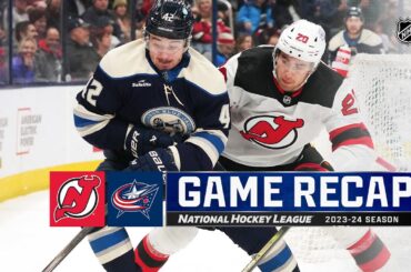 Devils @ Blue Jackets 1/19 | NHL Highlights 2024