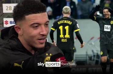 "Ever since I came back, it's felt like home" 💛 | Sancho reacts to his assist on Dortmund return