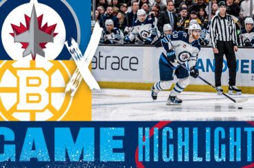 Boston Bruins vs. Winnipeg Jets - Game Highlights