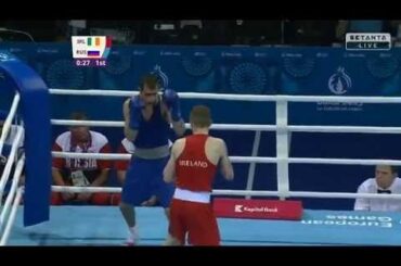 #TeamIrelandOCI Dean Walsh Boxing Baku 2015