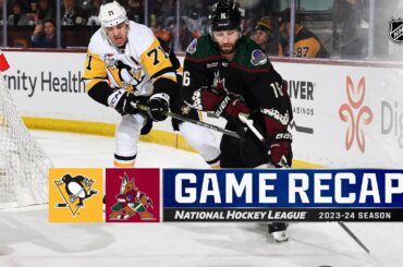 Penguins @ Coyotes 1/22 | NHL Highlights 2024