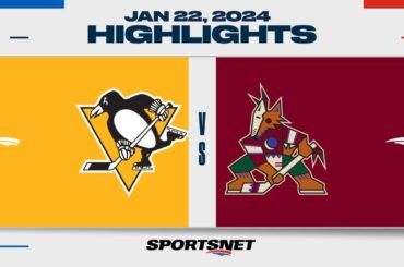 NHL Highlights | Penguins vs. Coyotes - January 23, 2024