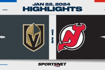 NHL Highlights | Golden Knights vs. Devils - January 22, 2024