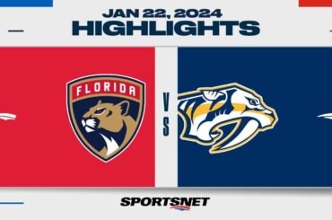 NHL Highlights | Panthers vs. Predators - January 22, 2024